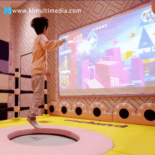 3D AR interactive projector art wall projection system game