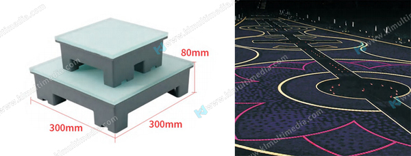 Die cast aluminum floor tile light