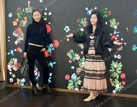 Kinect Flower Wall 
