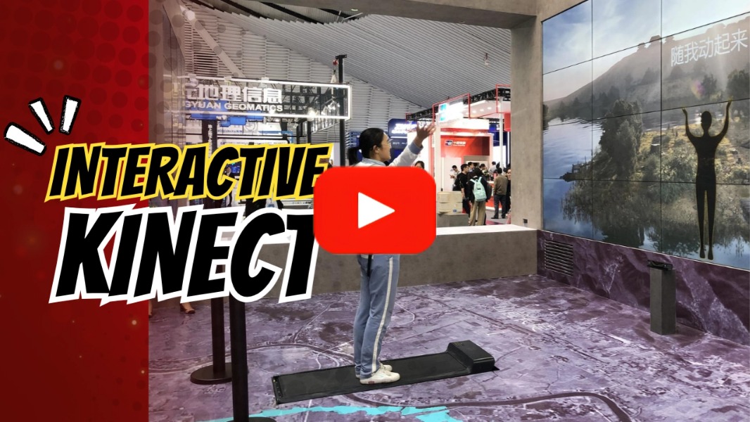 Interactive Kinect Wall Video