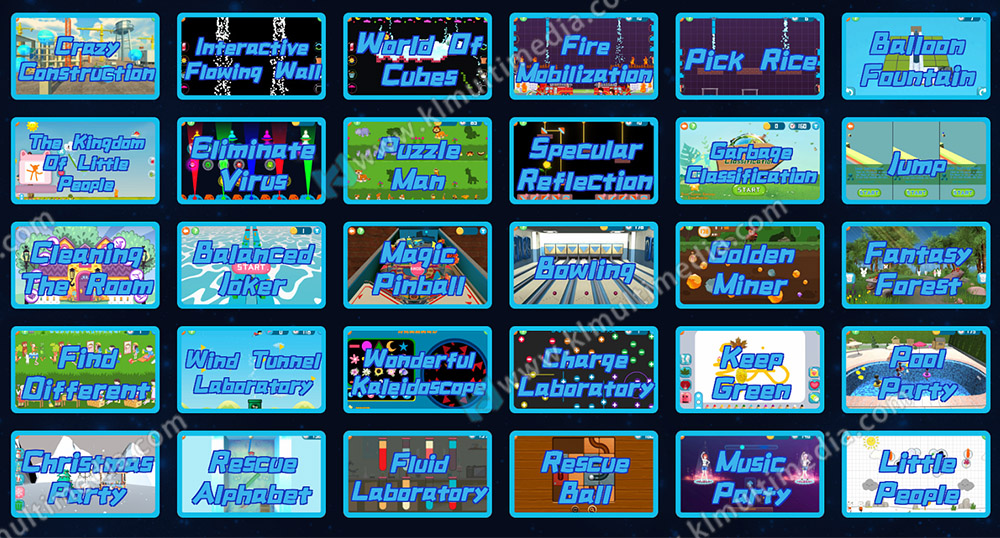 Mount Wall Digital Touch Screen Game Game List