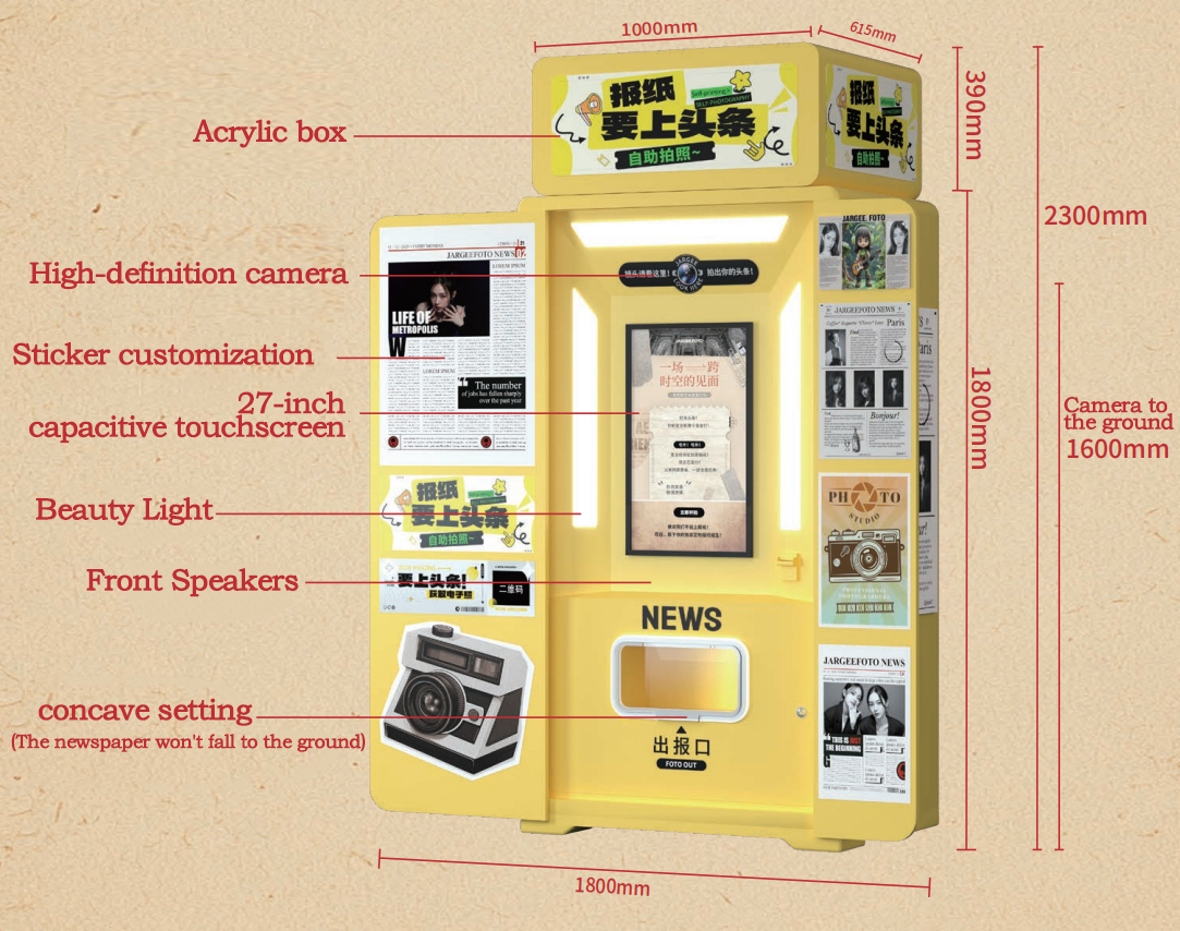 Newspaper Photo Booth outdoor