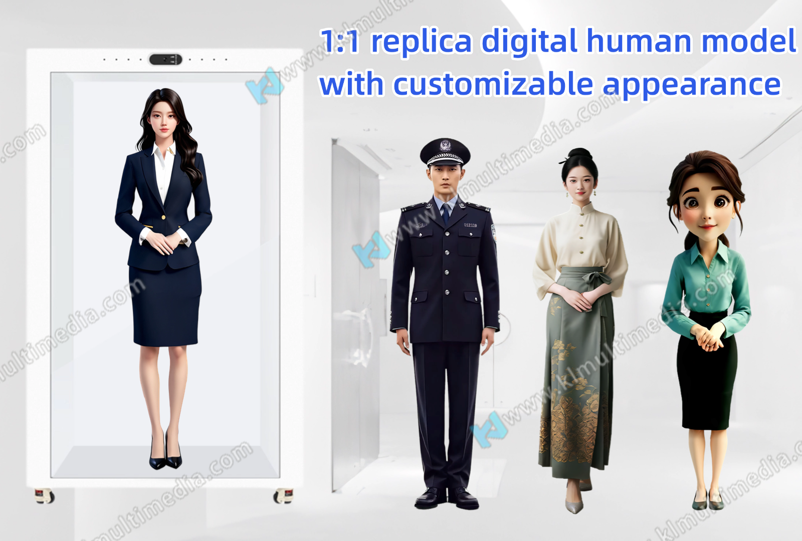 1:1 replica digital human model