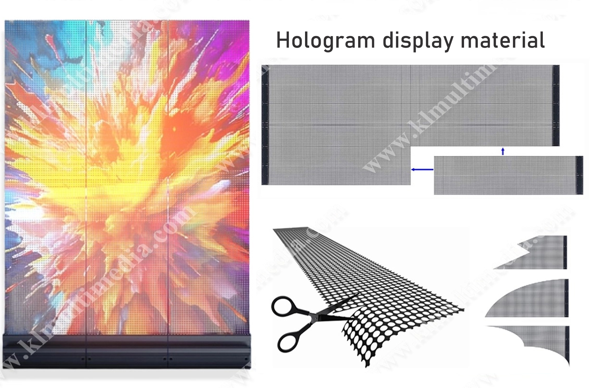 Hologram display material