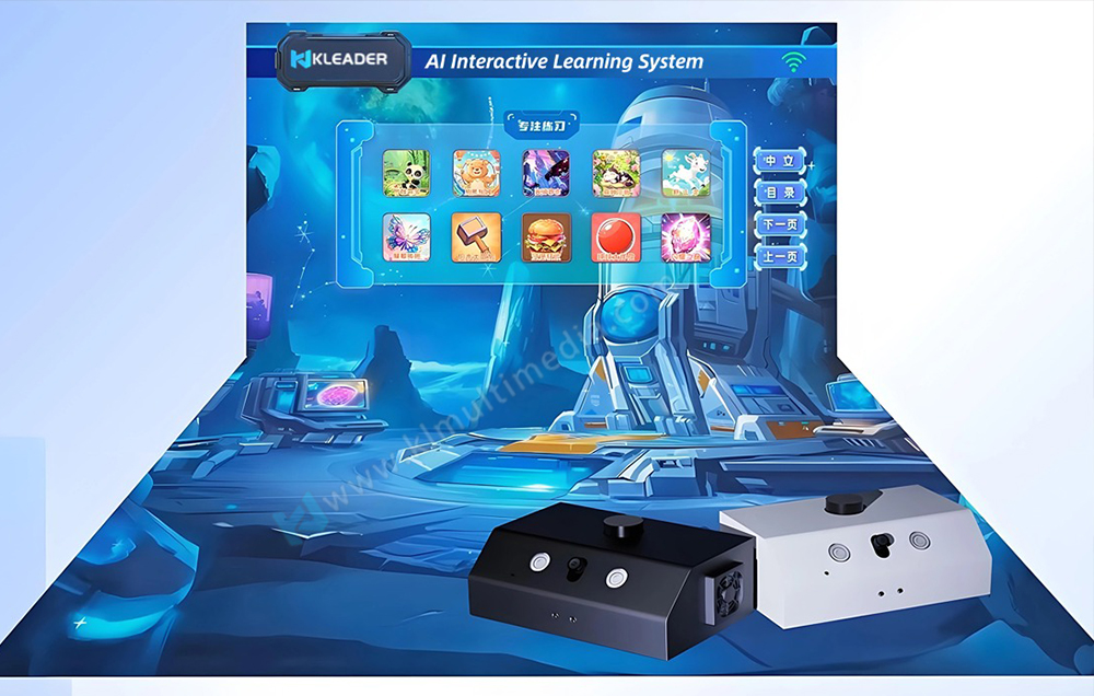 Dual-Fold Screens Projection Education Game