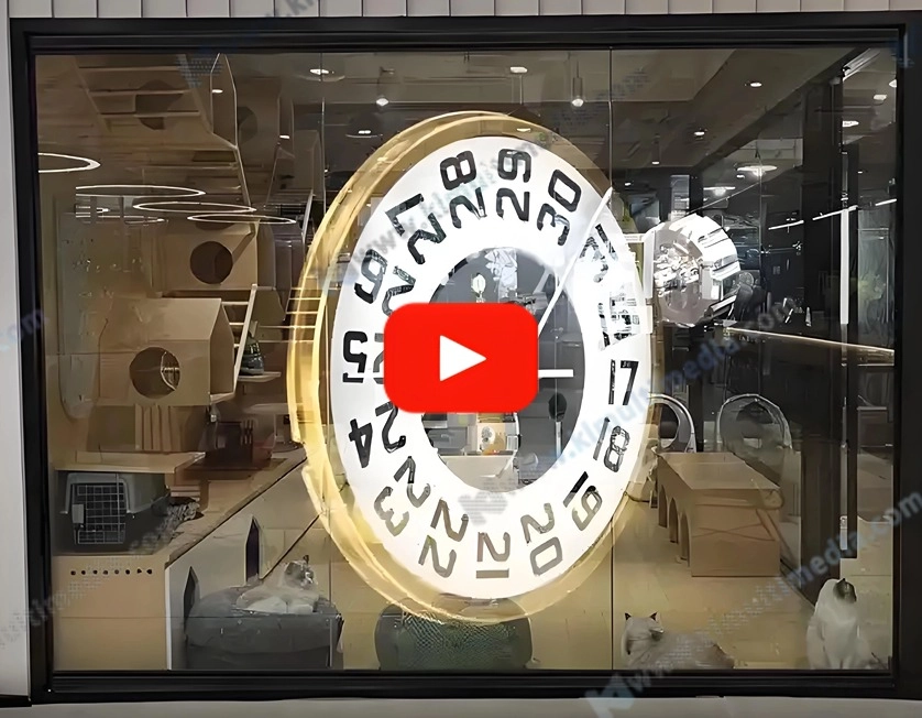 LED holographic transparent screen