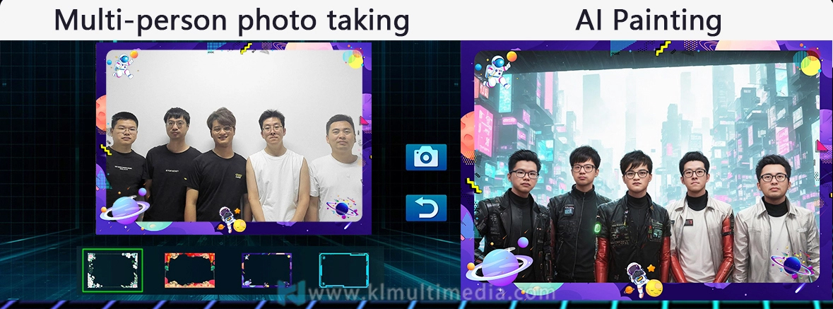Supports multi-person AI Photo Booth