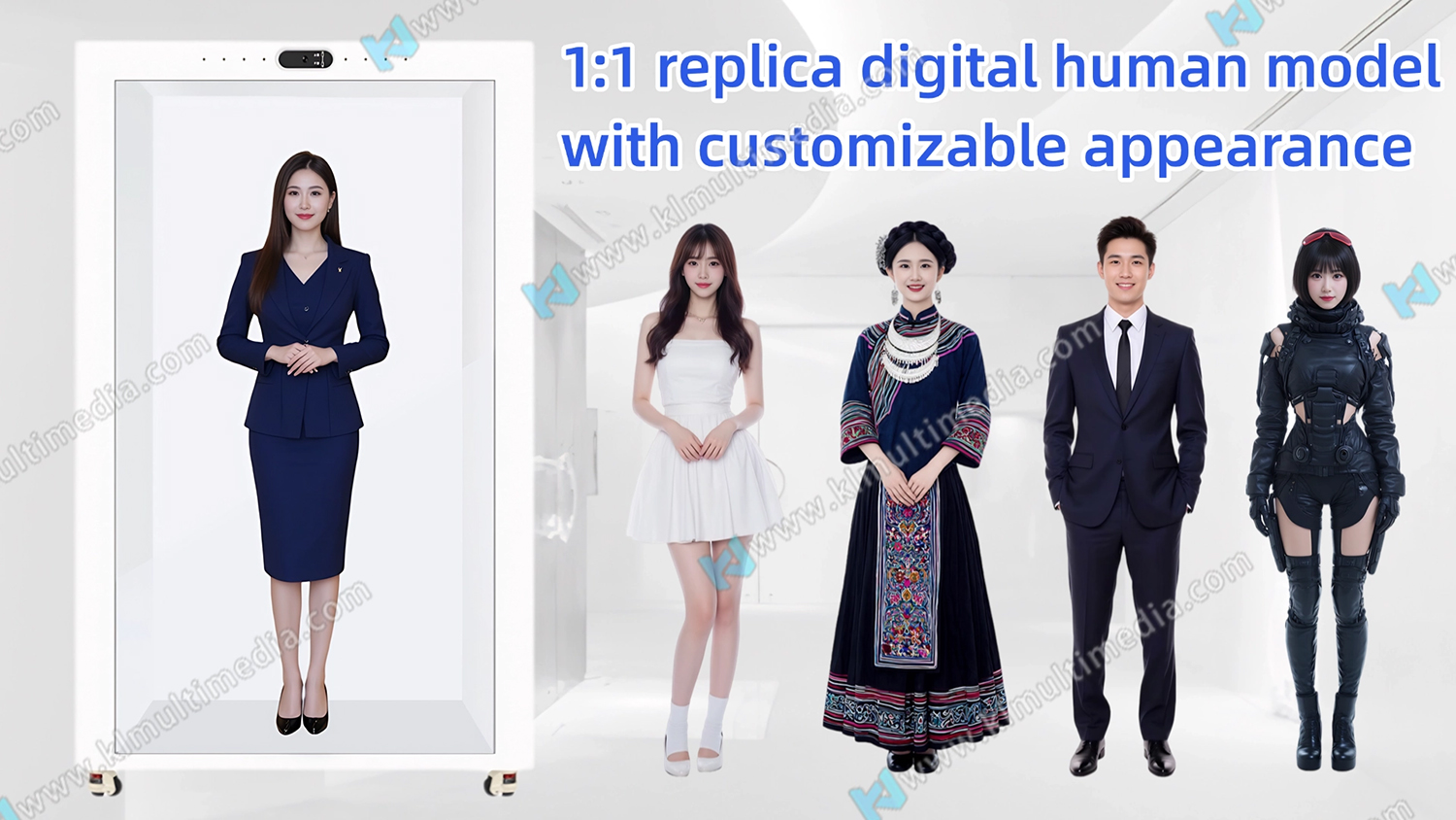 1:1 replica digital human model