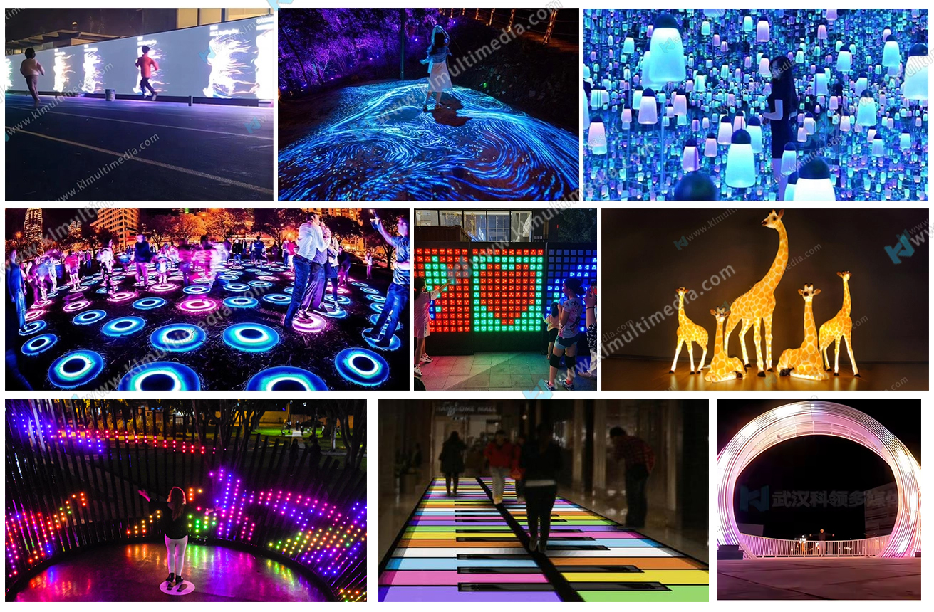 interactive art light installations