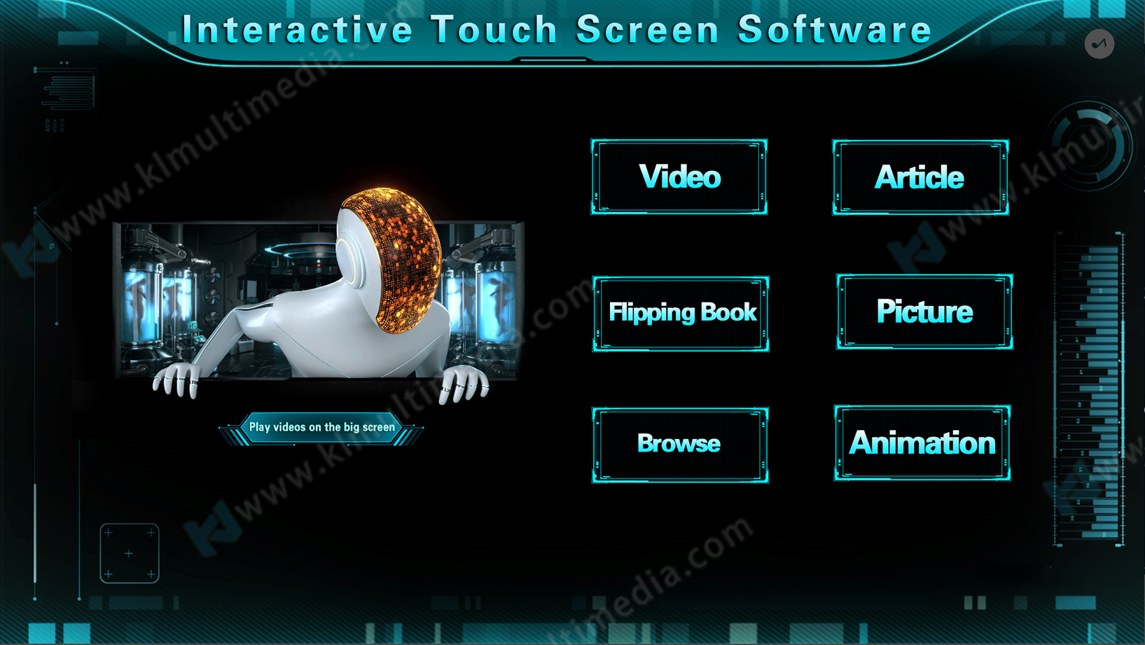 Touch interactive display functions