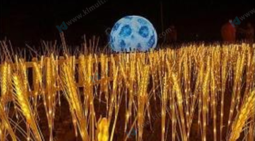 Solar wheat field lights