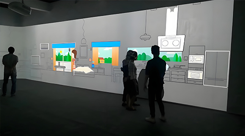 Custom Projector game for museum