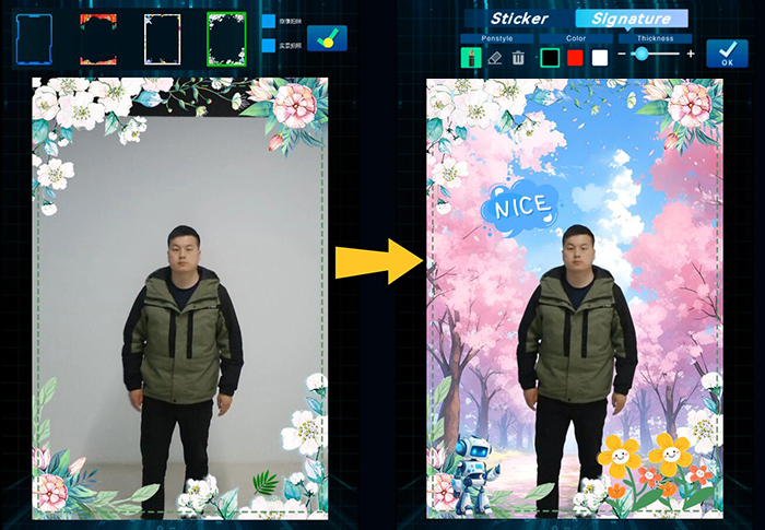 AI background keying