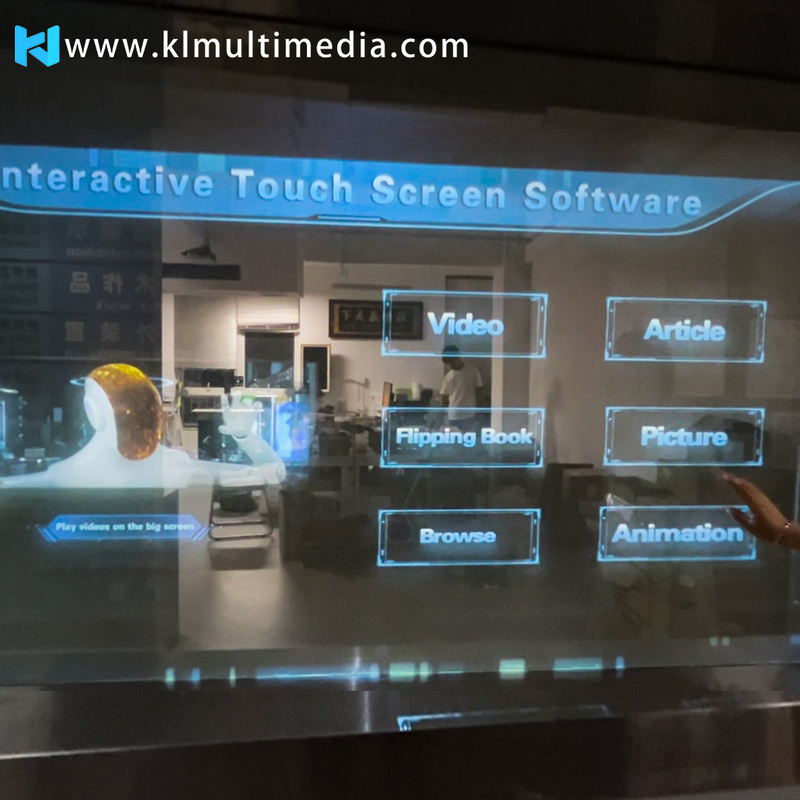 Interactive Window Display with Touch-Enabled Holographic Projection ...