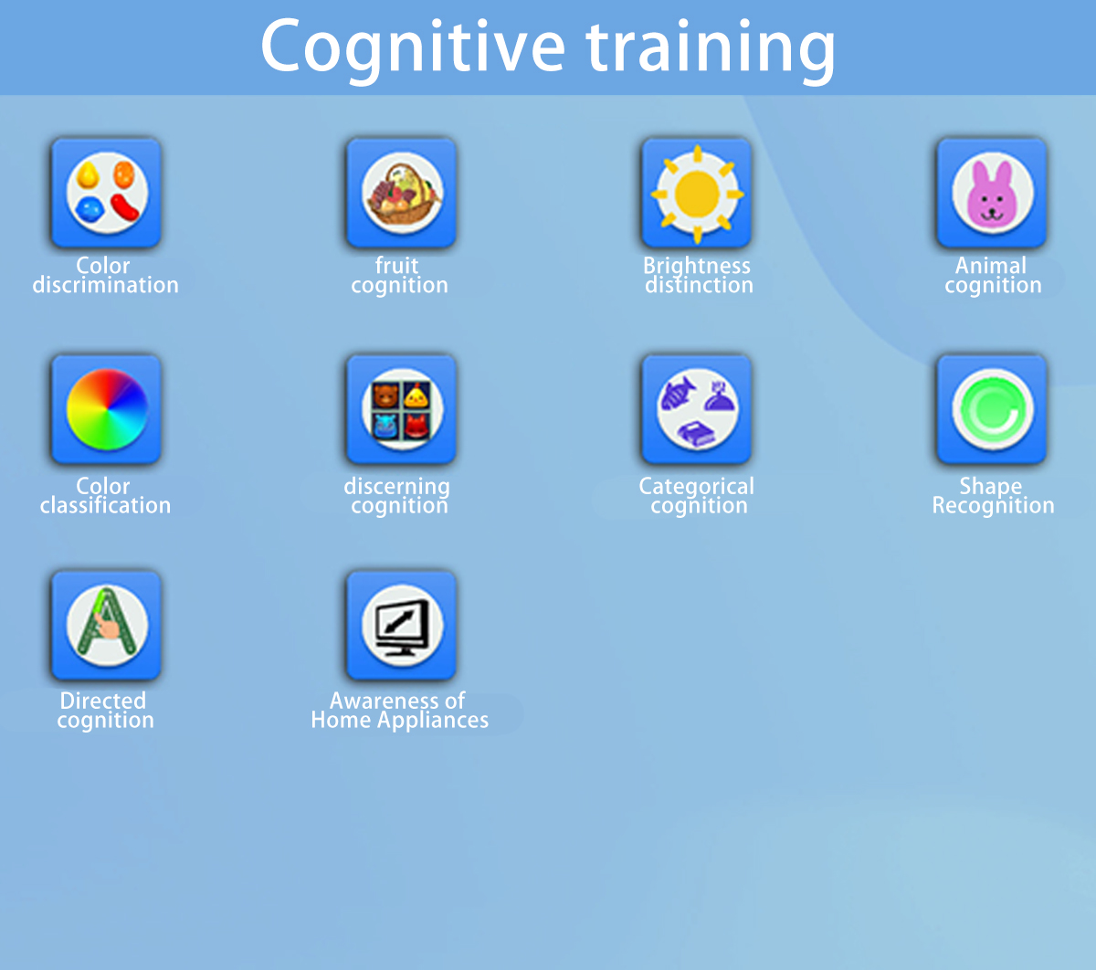 Cognitive training